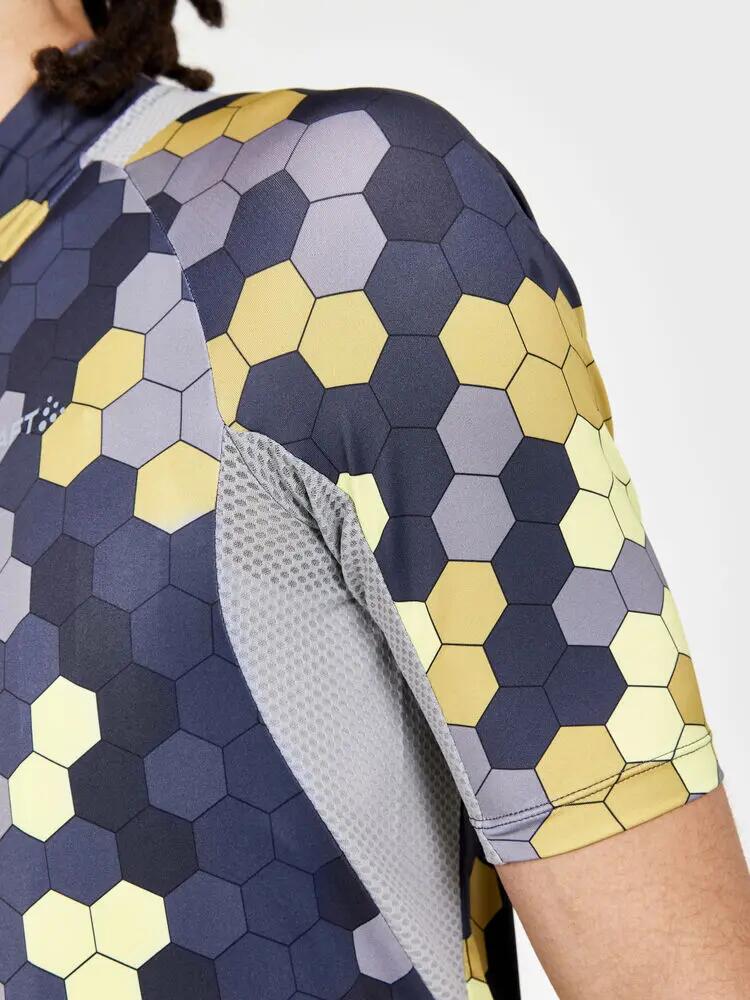 craft ADV Endur Graphic Jersey M – Camisola ciclismo técnica – Multi-Giallo 5/6