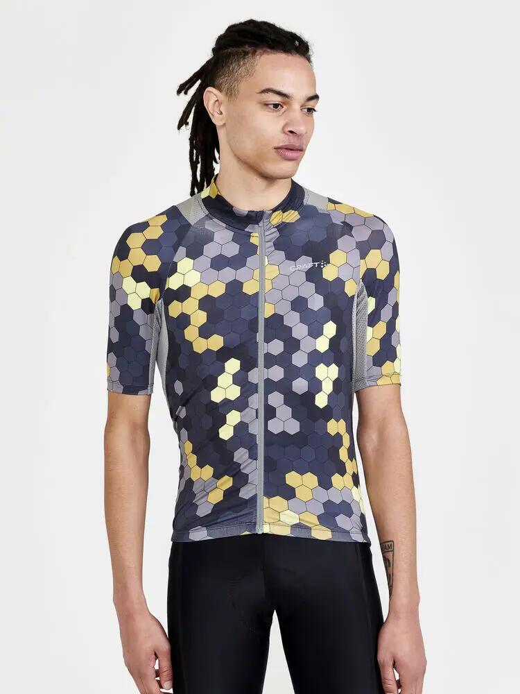 craft ADV Endur Graphic Jersey M – Camisola ciclismo técnica – Multi-Giallo 2/6