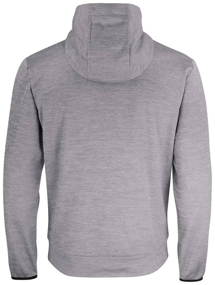 clique Oakdale Herren Kapuzenpullover grau melange, 100% Polyester 2/4