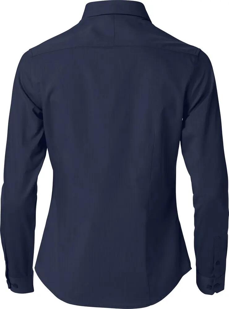 clique Clare - Camisa de manga longa 100% algodão, Easy Care, azul-marinho 2/4