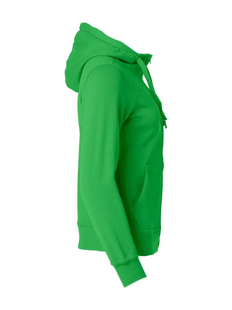 clique Basic Hoody Full Zip Women – felpa con zip e cappuccio apple green 4/4