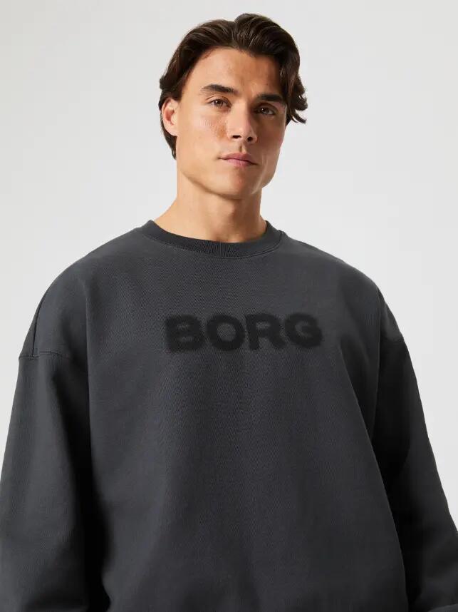 bjorn_borg BORG OVERSIZED SWEATSHIRT – ASPHALT 5/5