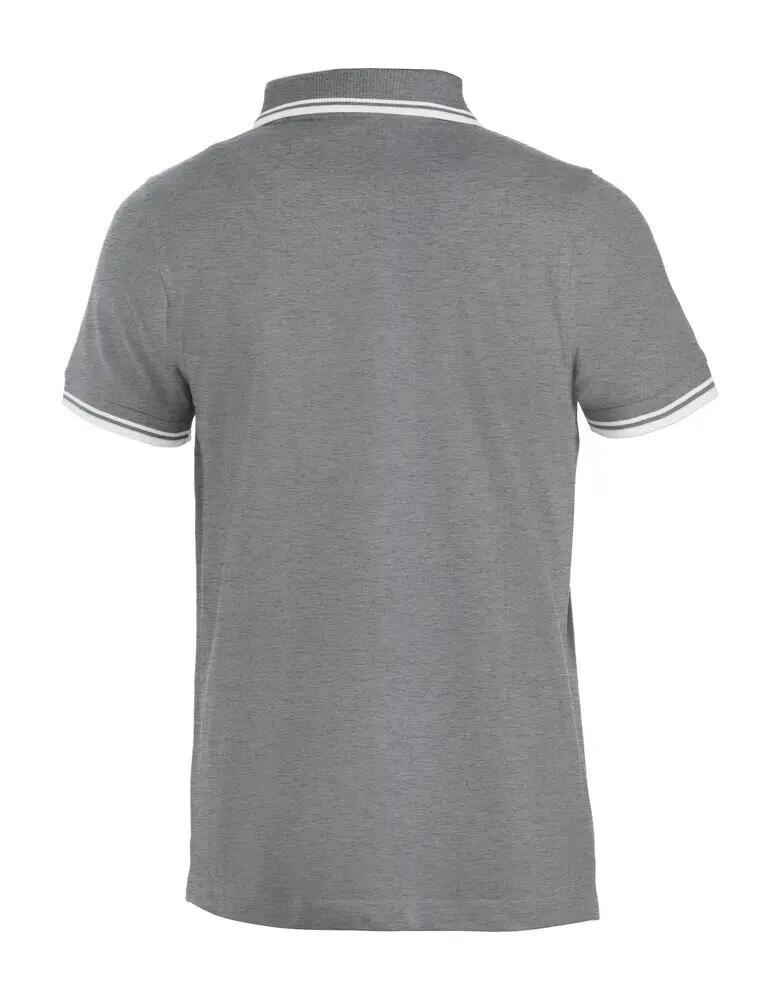 clique Polo Amarillo 100% cotone pettinato — grigio mélange 2/4