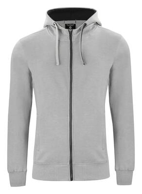 Clique classic hoody full zip – hoodie met capuchon grijs melange