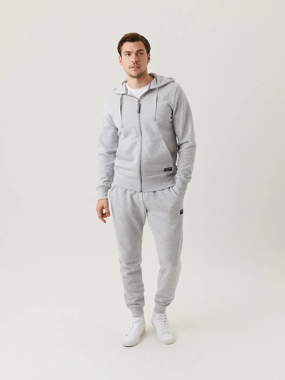 bjorn_borg CENTRE ZIP HOODIE - LIGHT GREY MELANGE 5/5