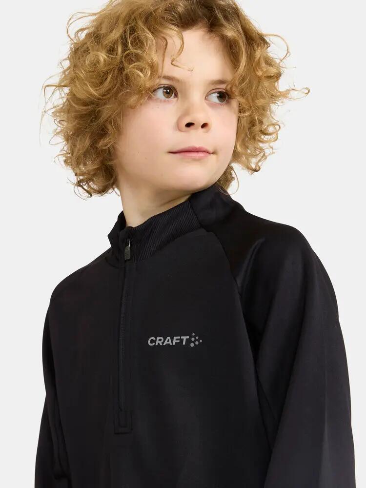 craft Evolve Halfzip JR – midlayer elástico em poliéster reciclado 3/5