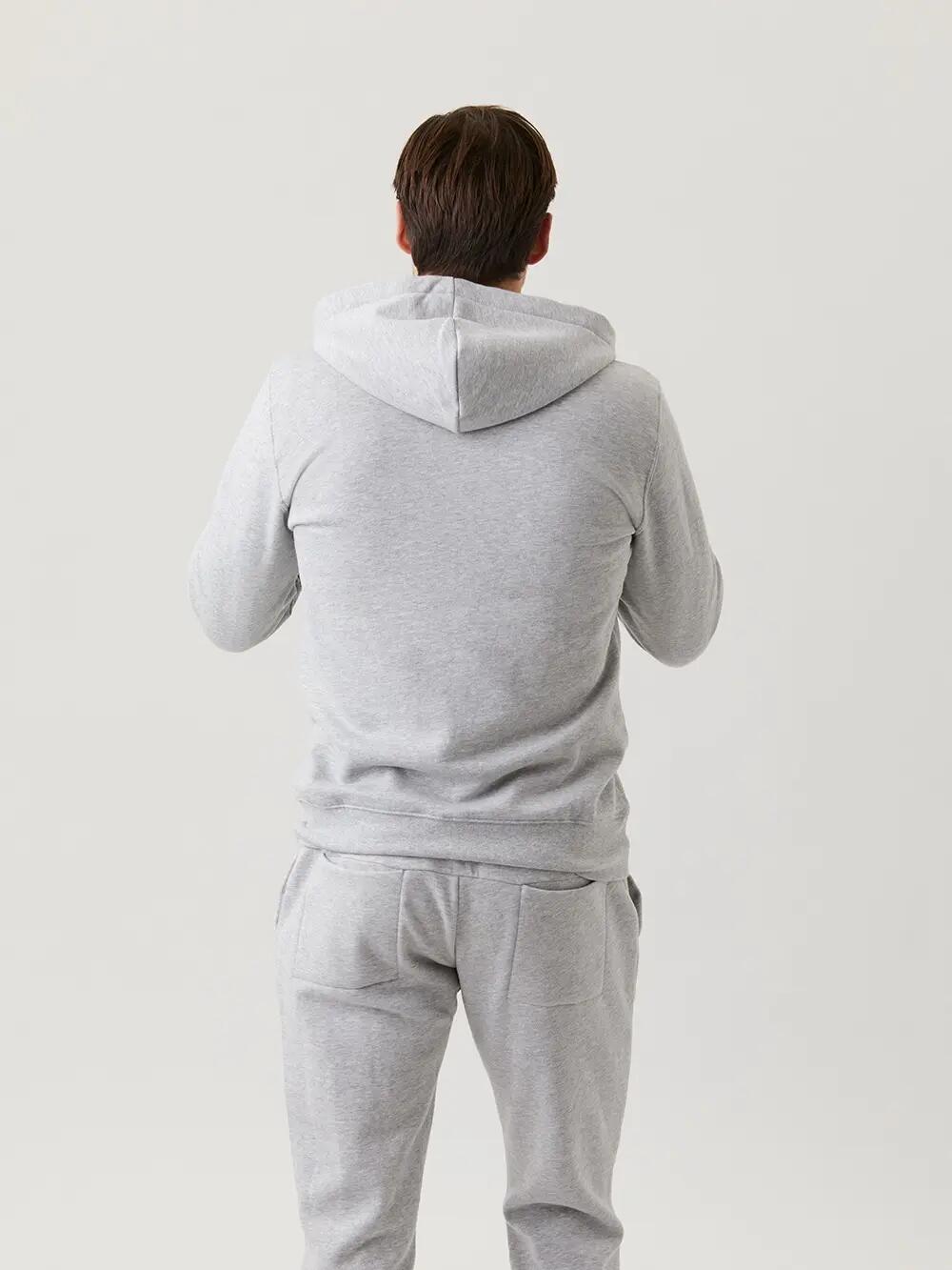 bjorn_borg CENTRE ZIP HOODIE - LIGHT GREY MELANGE 2/5
