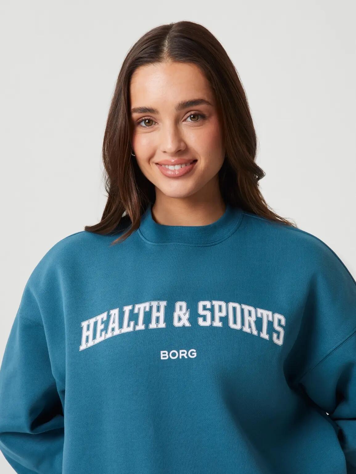 bjorn_borg STUDIO OVERSIZED CREW in MALLARD BLUE da donna 4/5