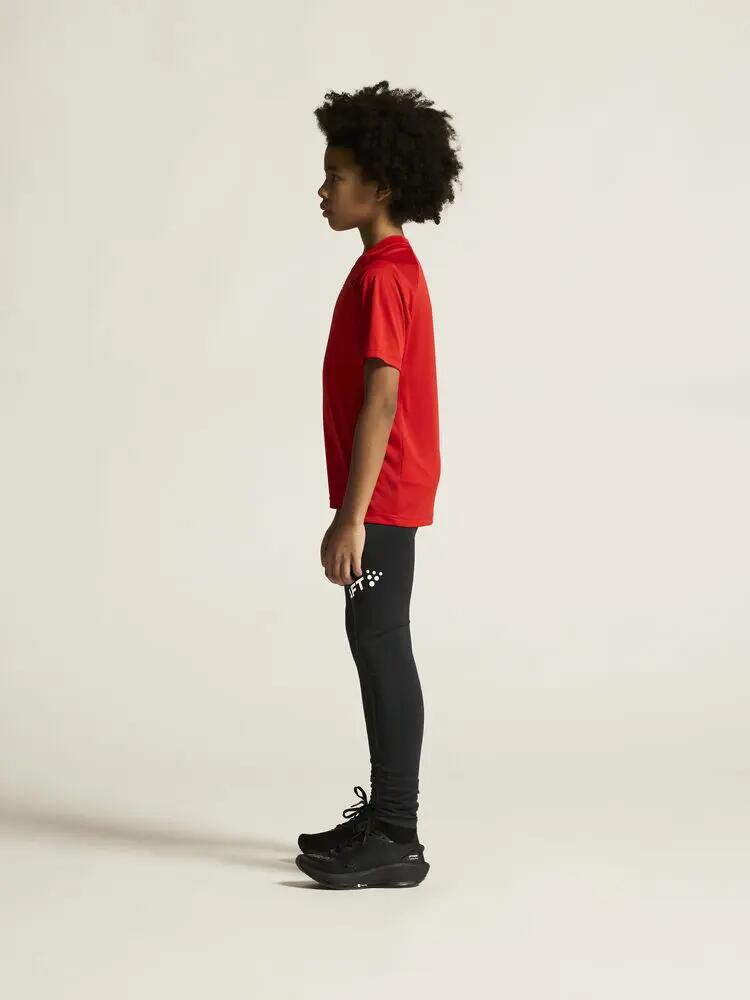 craft Rush 2.0 SS Tee Jr 100% poliéster reciclado - leve – Bright Red 4/7