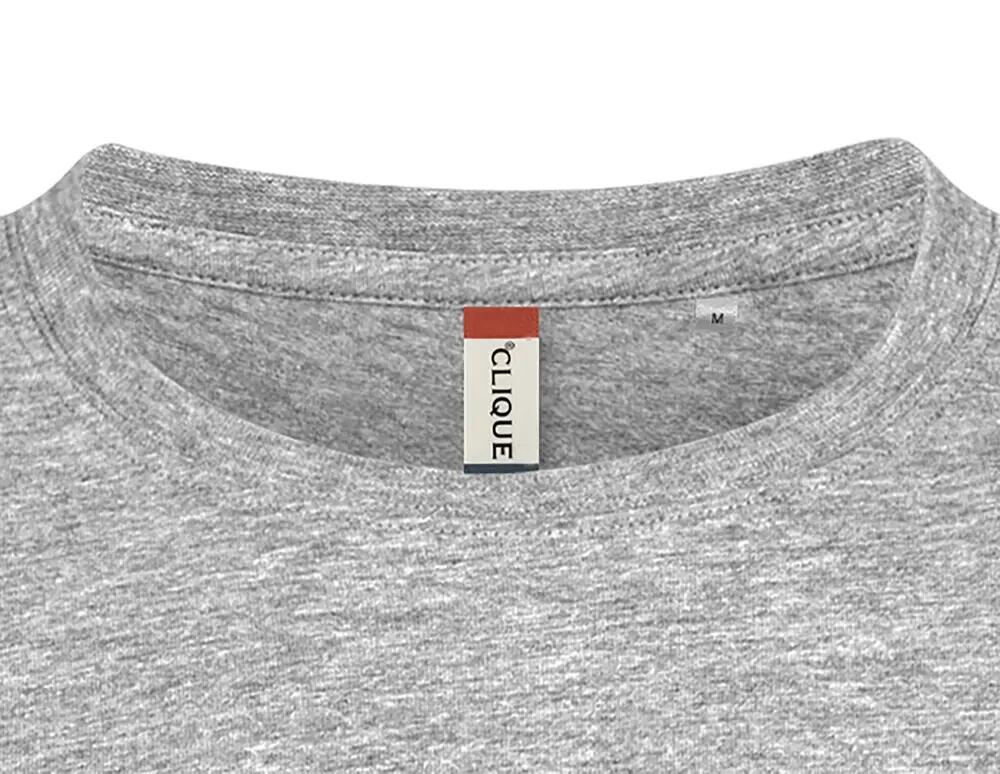 clique Basic-T T-shirt homme coupe près du corps en coton ash 5/5