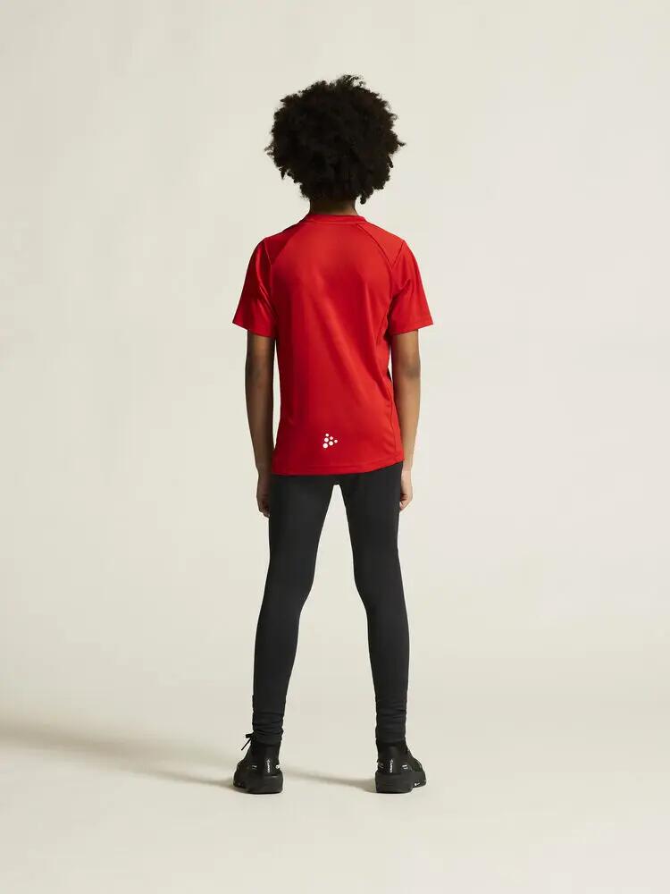 craft Rush 2.0 SS Tee Jr 100% poliéster reciclado - leve – Bright Red 3/7