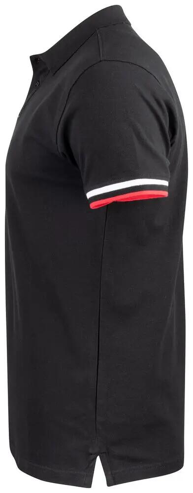 clique Polo Newton 100% algodón peinado – negro 3/4