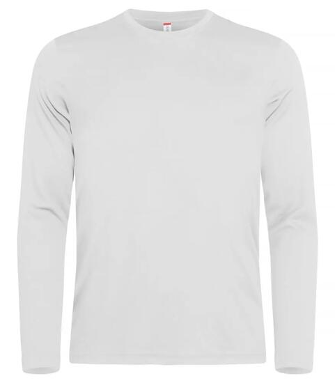 clique Basic Active-T L/S T-shirt homme manches longues en polyester fil-teint