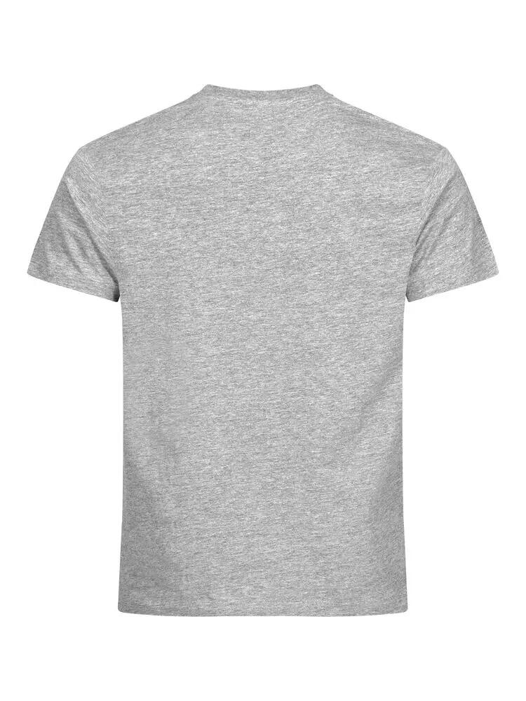 clique Basic-T T-shirt homme coupe près du corps en coton ash 3/5