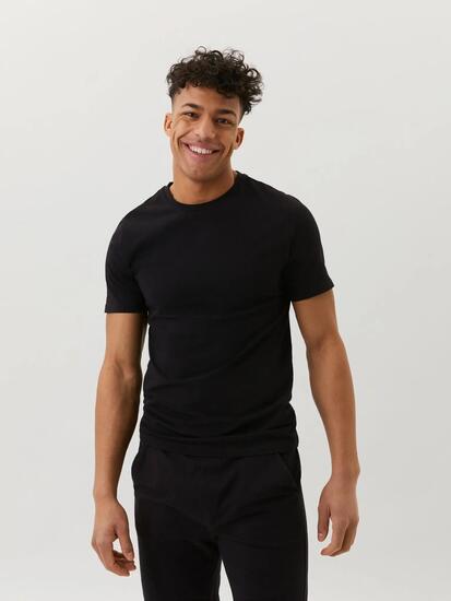 bjorn_borg CORE SLIM T-SHIRT 2p en LENZING™ ECOVERO™ – BLACK BEAUTY