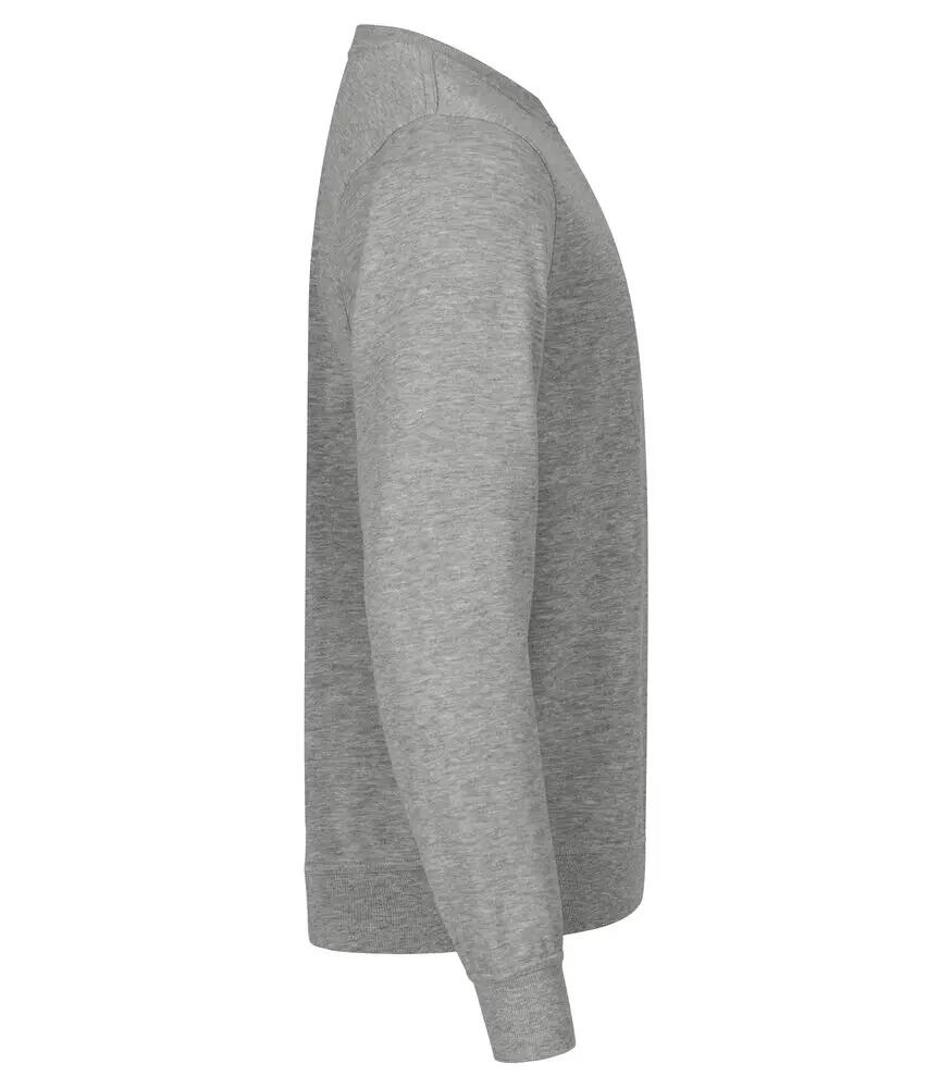 clique Miami Roundneck – Felpa unisex cotone e poliestere riciclato, Grigio 3/4