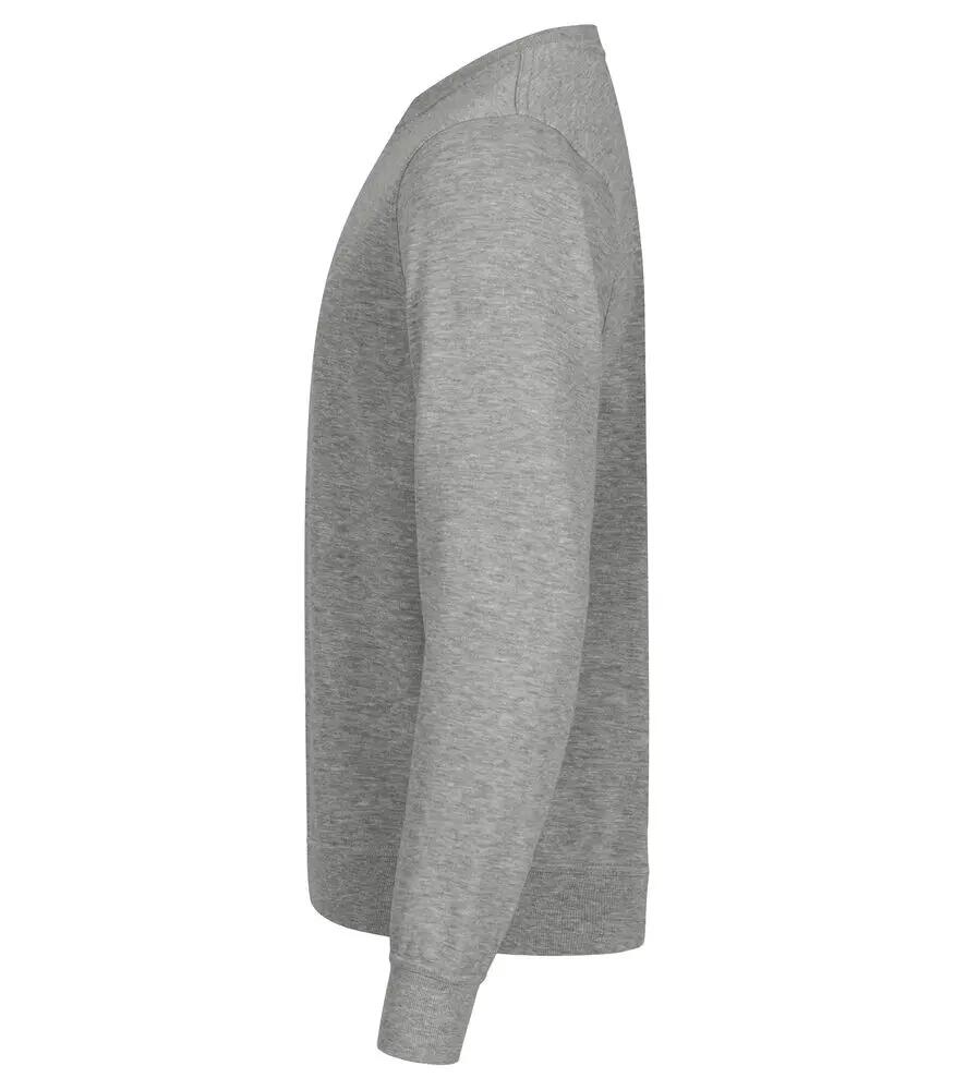 clique Miami Roundneck – Felpa unisex cotone e poliestere riciclato, Grigio 2/4