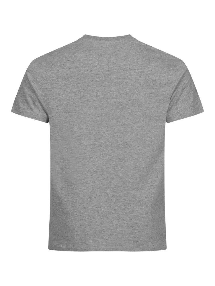 clique Basic-T Heren T‑shirt grijs melange katoen 3/5