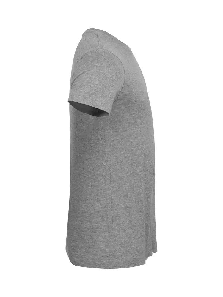 clique Basic-T Heren T‑shirt grijs melange katoen 2/5