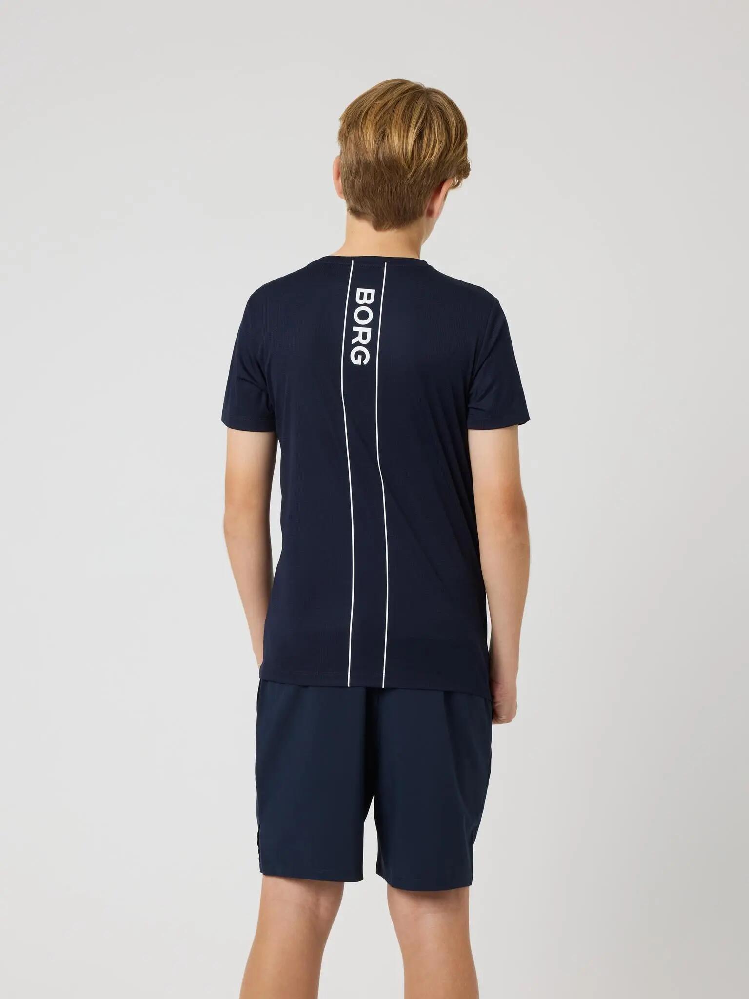 bjorn_borg ACE LIGHT T-SHIRT in poliestere riciclato – NIGHT SKY 2/4