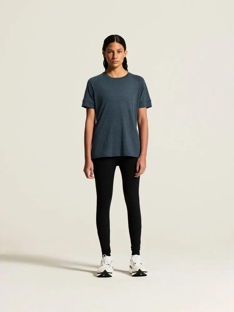 craft Wool SS Tee W – T-shirt manga curta em poliéster reciclado e lã 5/7
