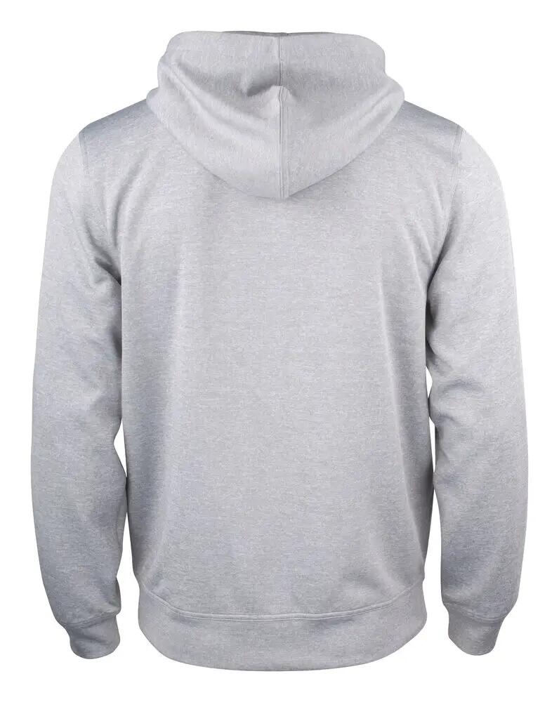 clique Basic Active Hoody Full Zip — sudadera con capucha gris jaspeado 2/4