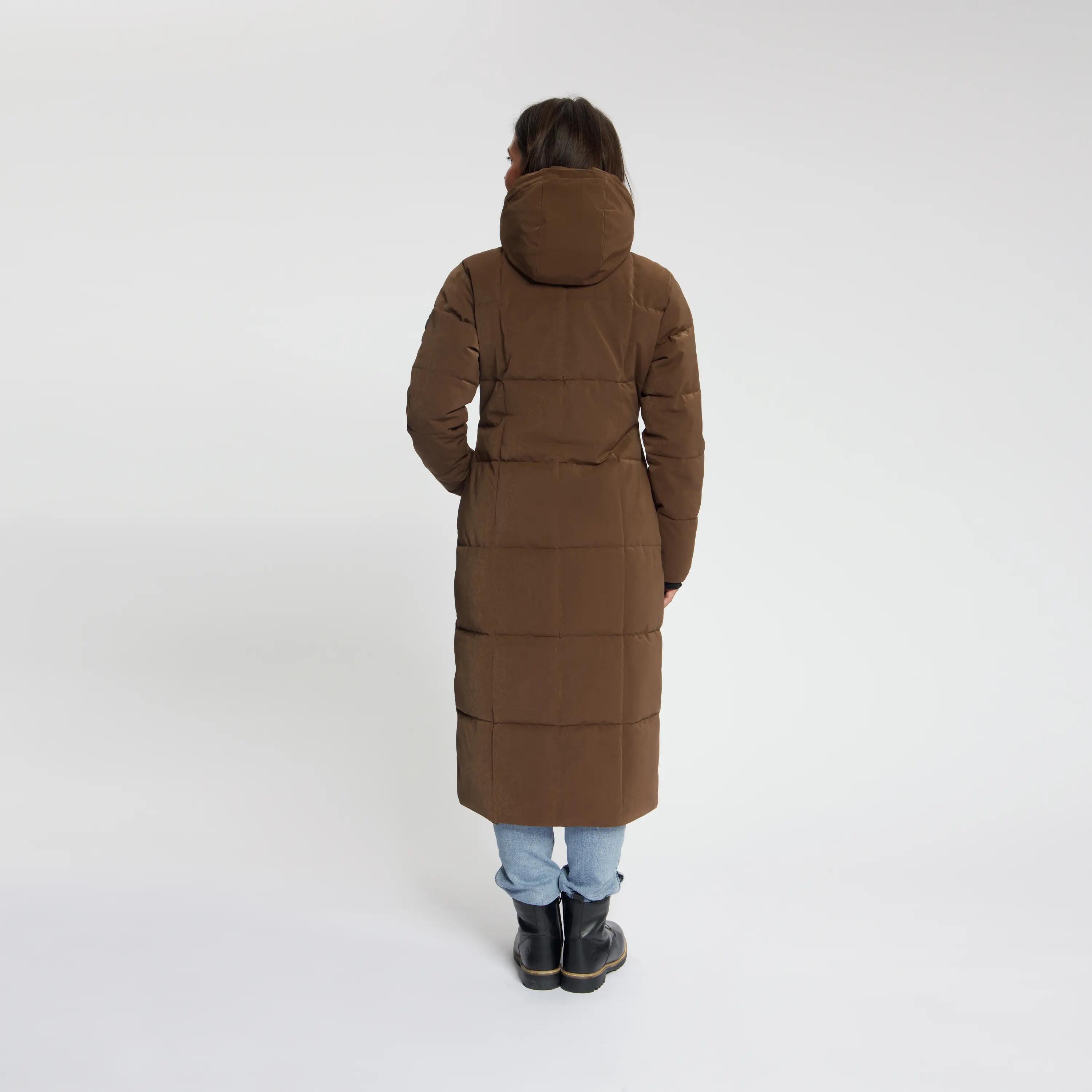 Andels Dames - Puffer winterjas - Waterdicht - Donkerbruin 4/6