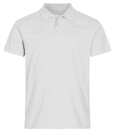 clique Single Jersey Polo aus Baumwolle, Rippenkragen, abnehmbare Etikette –