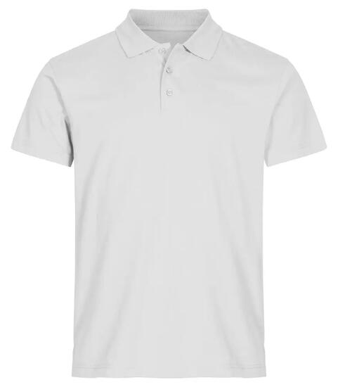clique Single Jersey Polo aus Baumwolle, Rippenkragen, abnehmbare Etikette –