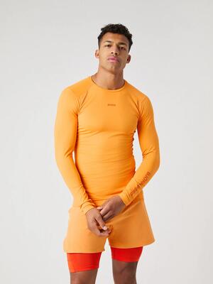 Bjorn_borg borg soft compression ls t‑shirt - sun orange