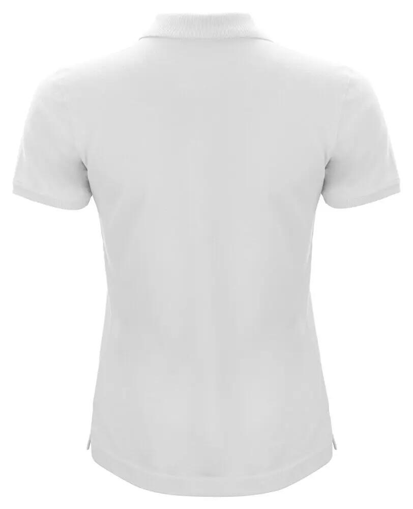 clique Classic OC Polo Women en algodón orgánico blanco 2/4