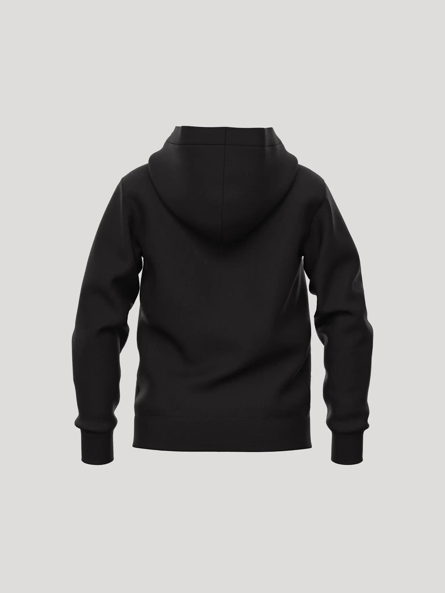 bjorn_borg BORG ESSENTIAL 1 ZIP HOODIE junior en polyester recyclé – BLACK 2/4