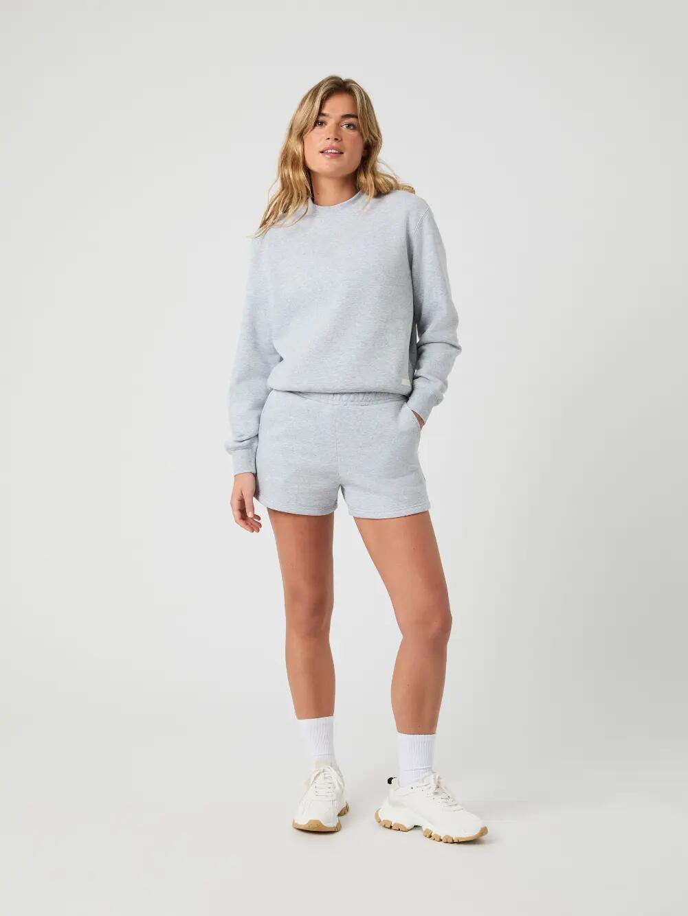 bjorn_borg CENTRE SWEATSHIRT donna LIGHT GREY MELANGE 3/4