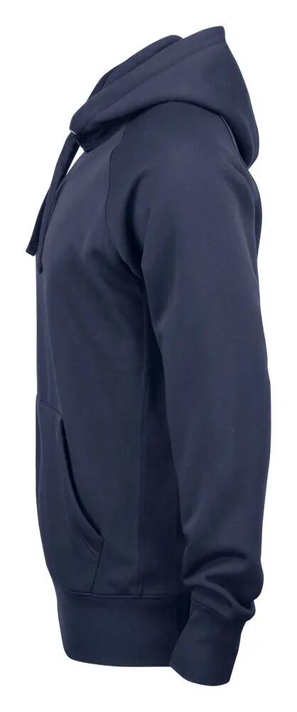 clique Helix Felpa con cappuccio unisex in misto cotone - dark navy 3/4
