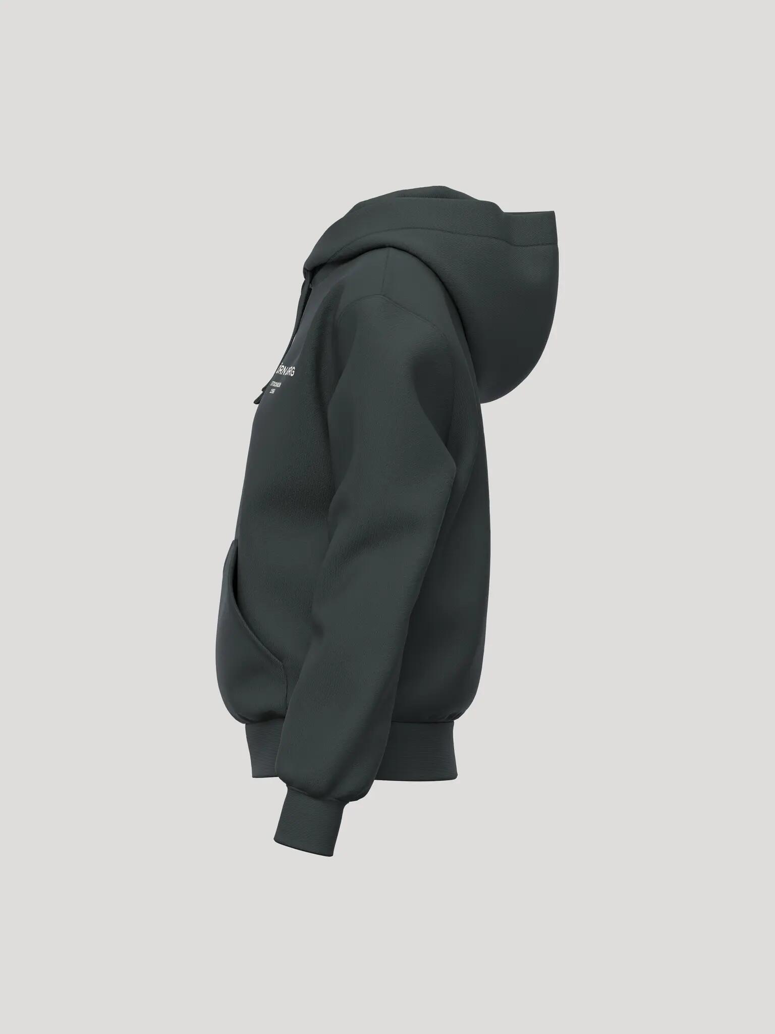 bjorn_borg BORG ESSENTIAL 1 HOODIE in poliestere riciclato 3/4