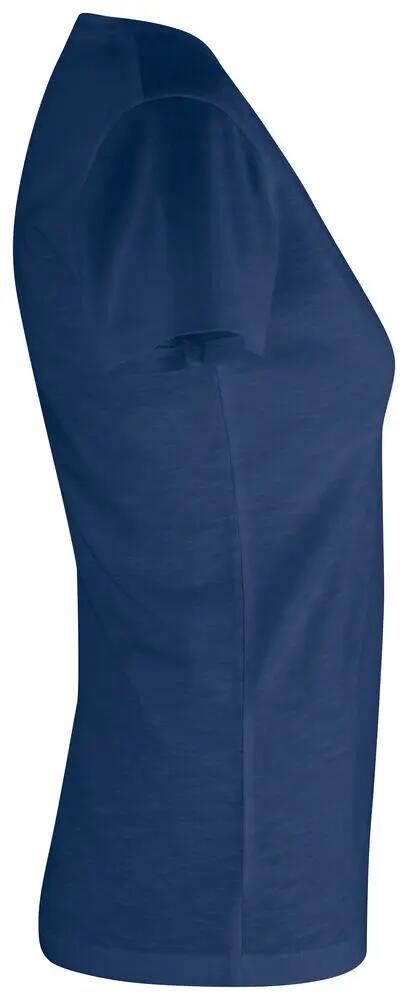 clique Slub-T Women T-shirt 100% katoen blue melange 4/4