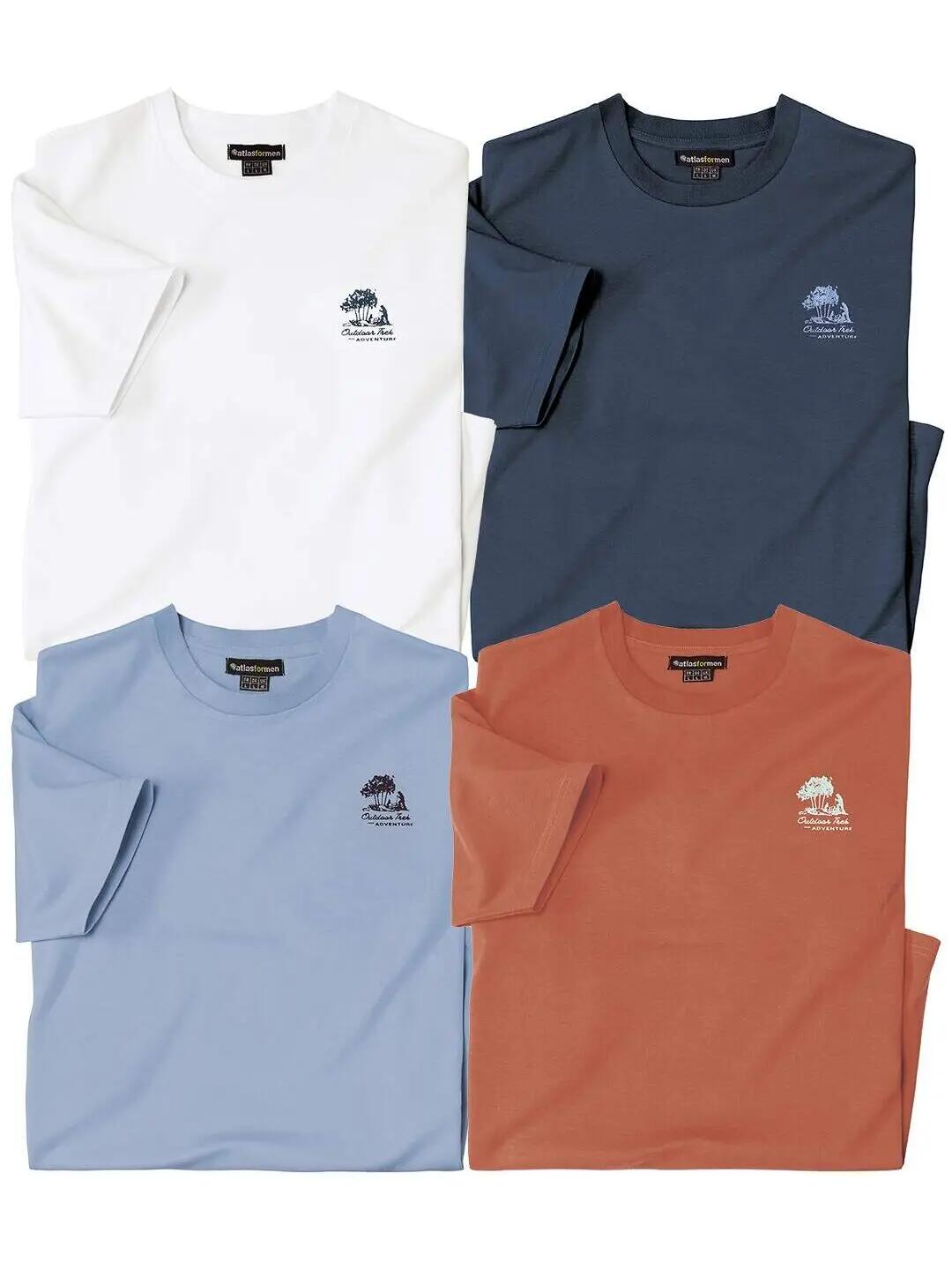 bleu / brique / beige crème