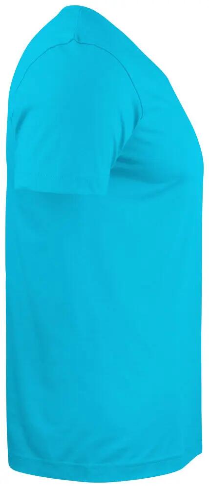 clique Basic-T V-neck Camiseta cuello V turquesa algodón 4/4
