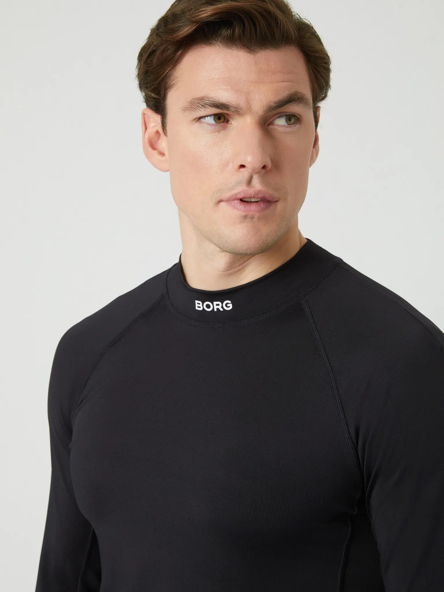 bjorn_borg BORG MOCK NECK LS T-SHIRT aus recyceltem Polyester 5/5