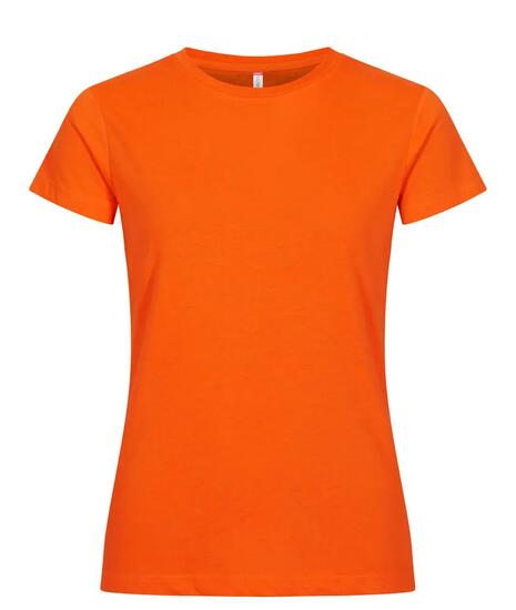 clique New Classic-T Women Klassisches Baumwoll-T-Shirt – visibility orange