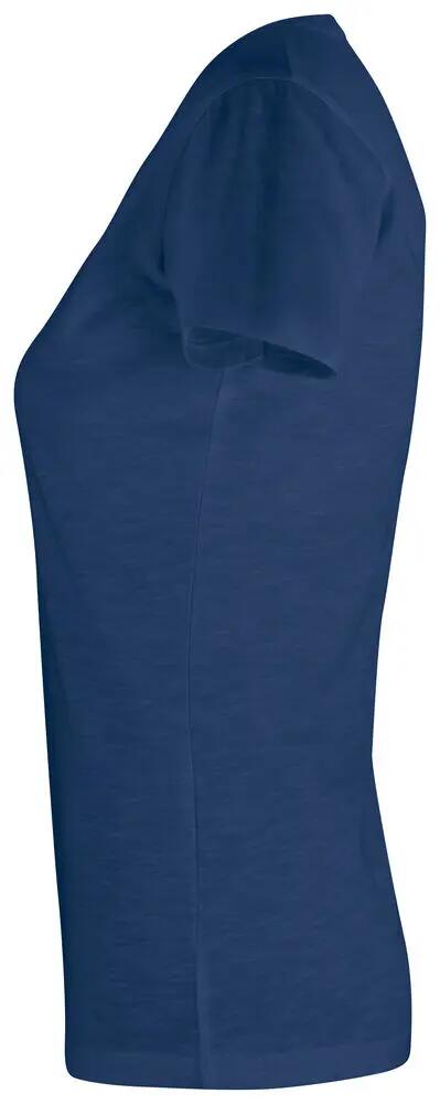 clique Slub-T Women T-shirt 100% katoen blue melange 3/4