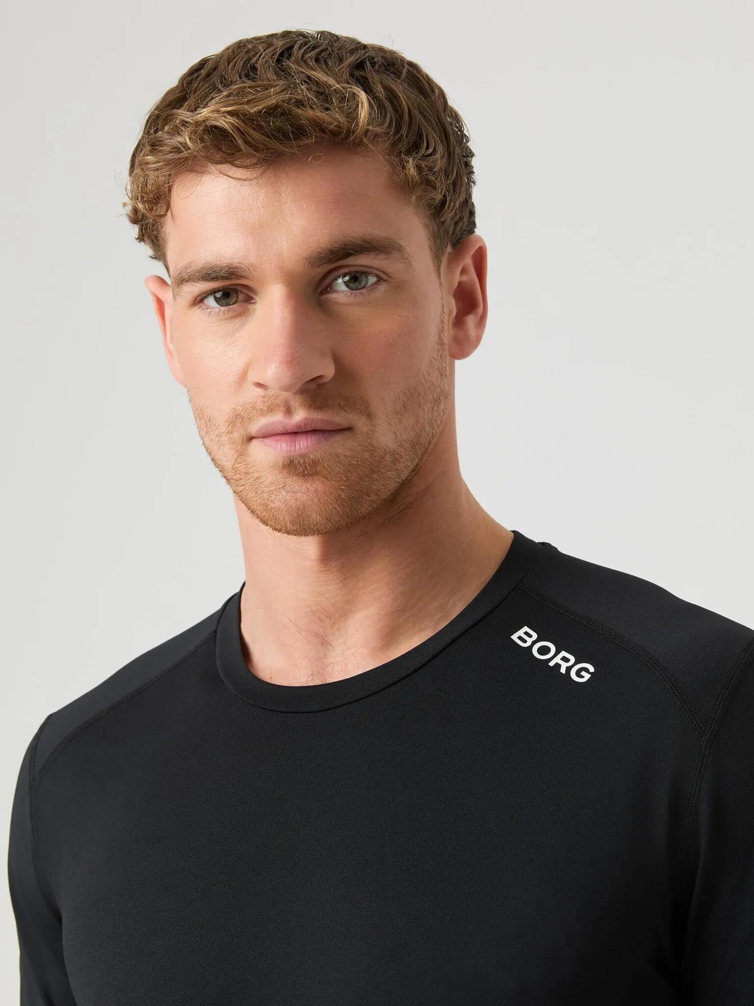 bjorn_borg BORG ATHLETIC T-SHIRT em poliéster reciclado - BLACK BEAUTY 5/5