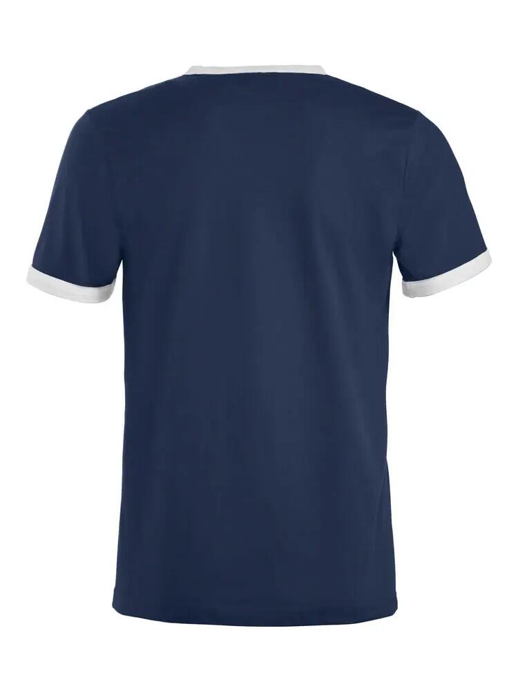 clique T-shirt Nome unisex licht getailleerd, gekamd katoen, navy 2/4