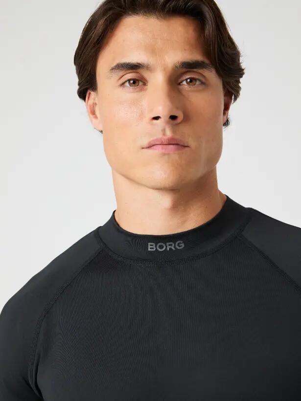 bjorn_borg BORG MOCK NECK LS T-SHIRT aus recyceltem Polyester 4/5