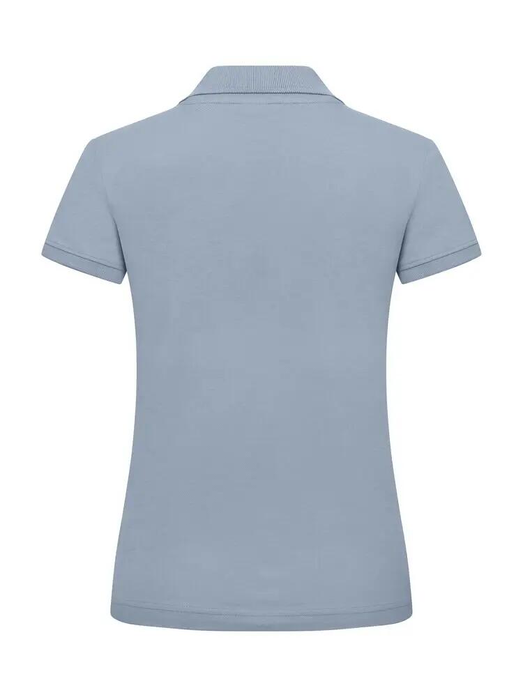 clique Polo Classic Marion S/S en coton, coupe moderne — Soft Blue 3/4