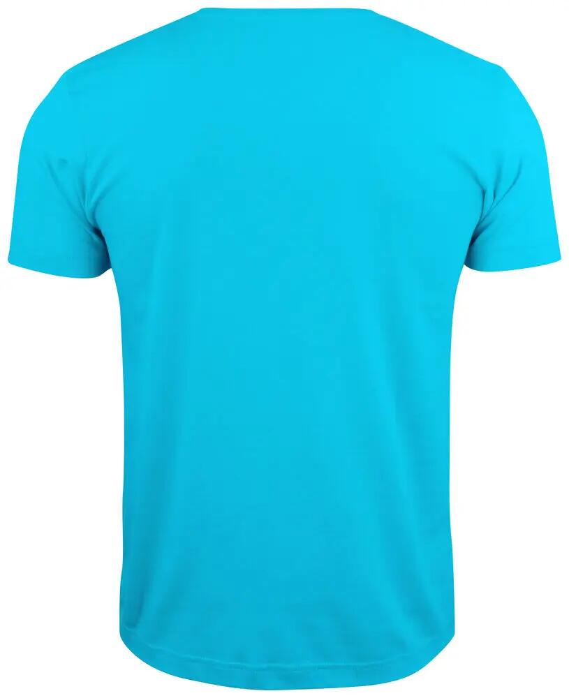 clique Basic-T V-neck Camiseta cuello V turquesa algodón 2/4
