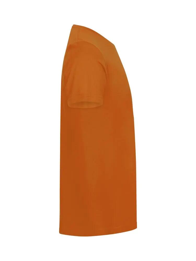 clique Classic OC-T heren T-shirt 100% biologisch katoen oranje 3/4