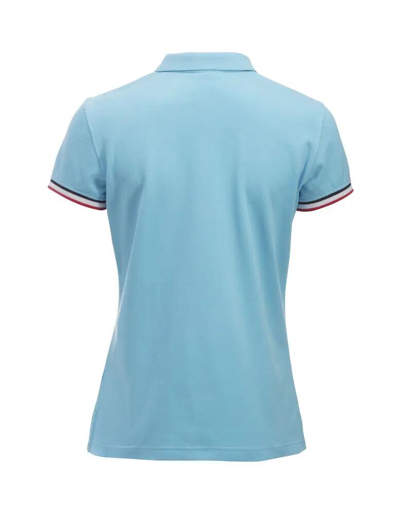 clique Polo Newton Women 100% cotone pettinato – sky blue 2/4