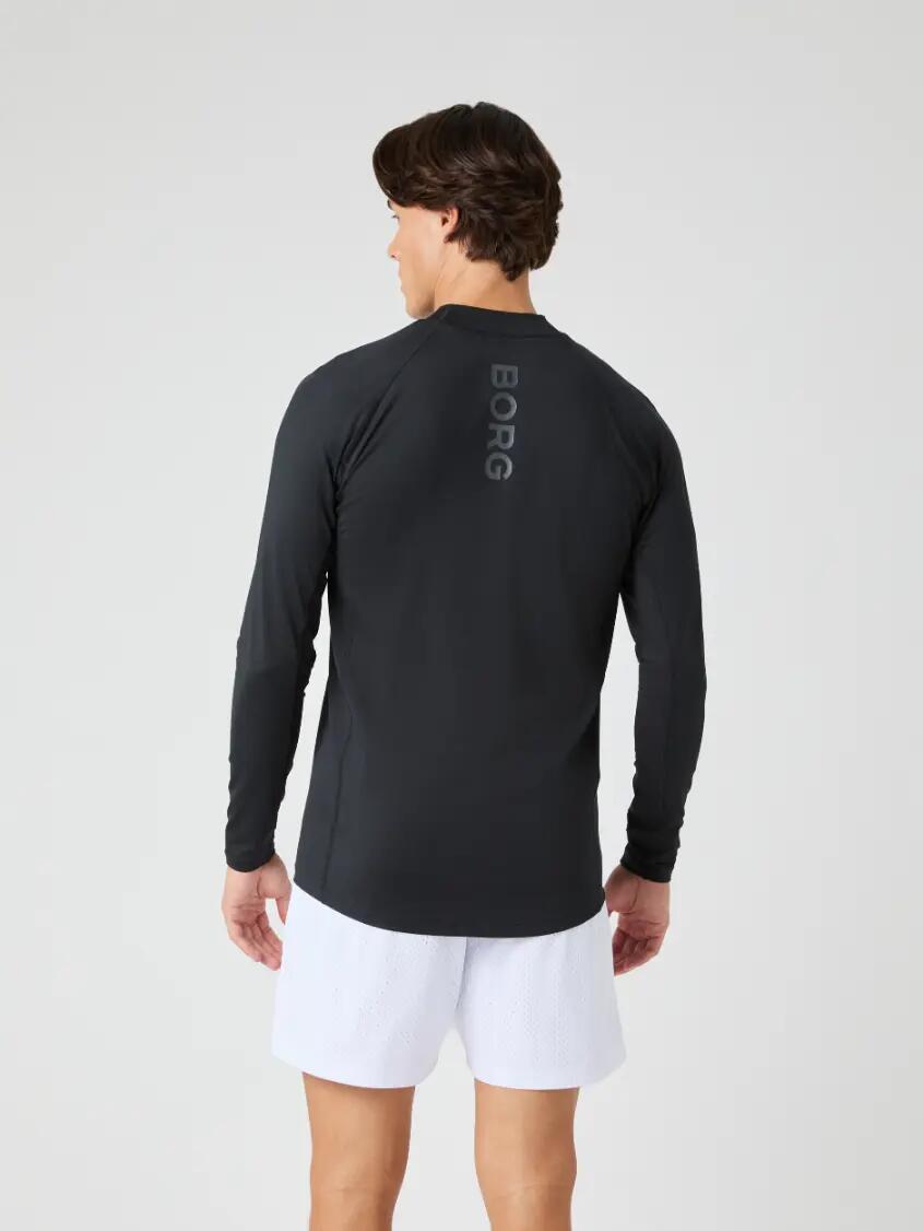 bjorn_borg BORG MOCK NECK LS T-SHIRT aus recyceltem Polyester 2/5