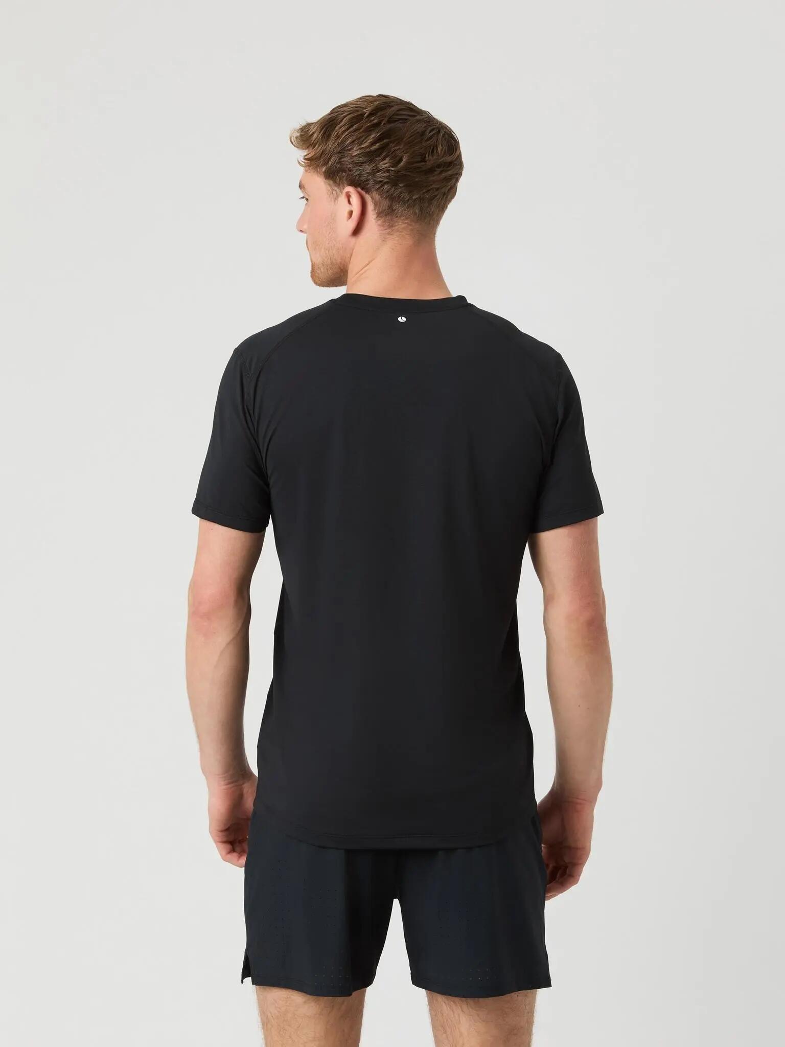 bjorn_borg BORG ATHLETIC T-SHIRT em poliéster reciclado - BLACK BEAUTY 2/5